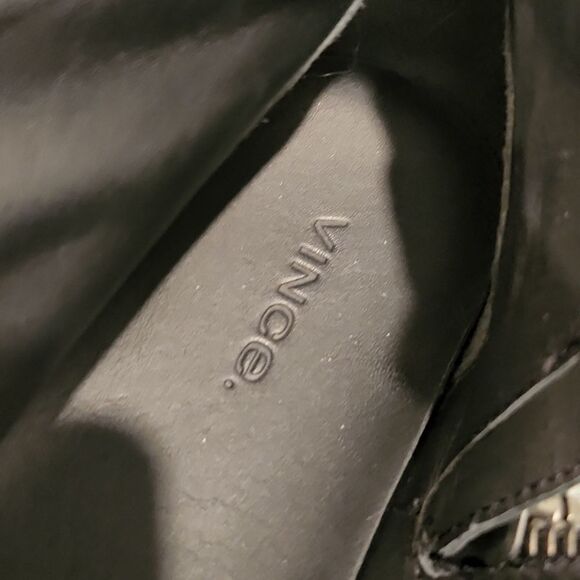 Black leather & suede Vince Kameron high top sneakers, excellent condition! - Picture 7 of 13